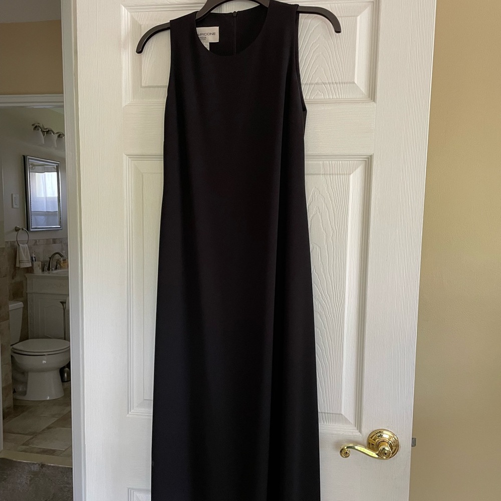 Vintage Evan-Picone long black dress